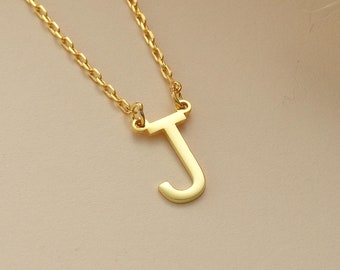 14K Gold Tiny Initial Necklace , Personalized Letter Necklace , Initial Necklace , Gold Necklace for Women&#39;s,Kids Initial Necklace ,Mom Gift
