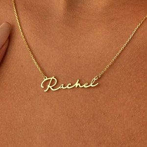 14K Gold Name Necklace ,Mother's Day Gift , Personalized Jewelry , Custom Gold Necklace , Gift For Her , Personalized Necklace ,Gift for Mom