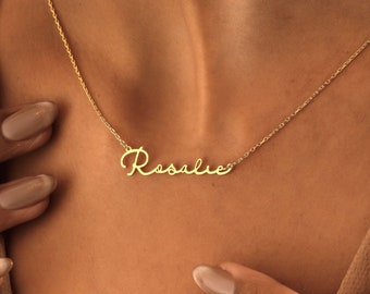 14K Gold Custom Name Necklace , Personalized Jewelry , Necklaces for Women , Gold Name Necklace , Personalized Gift , Jewelry , Gift for Her