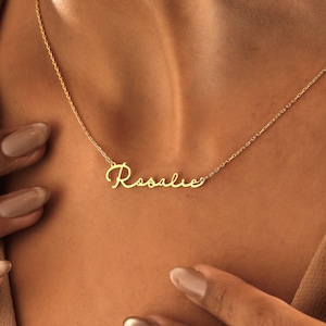 14K Gold Custom Name Necklace , Personalized Jewelry , Necklaces for Women , Gold Name Necklace , Personalized Gift , Jewelry , Gift for Her