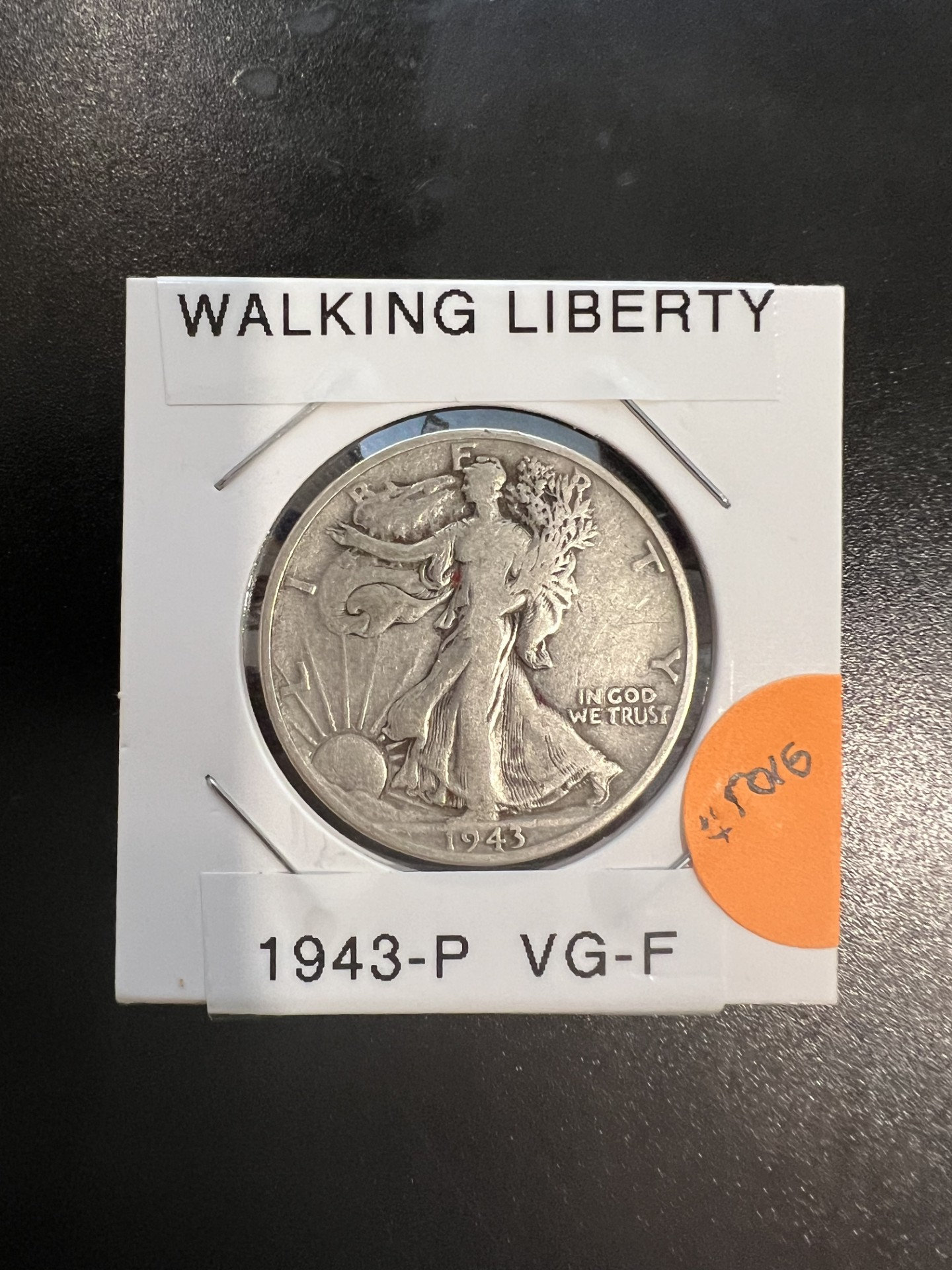 1943-P | ウォーキング・リバティ | シルバー | ハーフダラー | VG-F