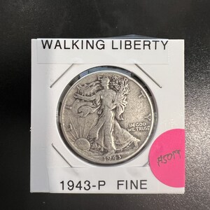 1944年Sミント｜ウォーキングリバティ｜銀貨｜ハーフダラー｜美品