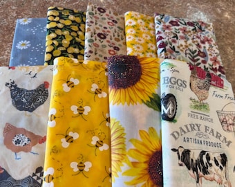 Beeswax infused bread/produce bag. XL 12 x 16 made with organic food grade beeswax.