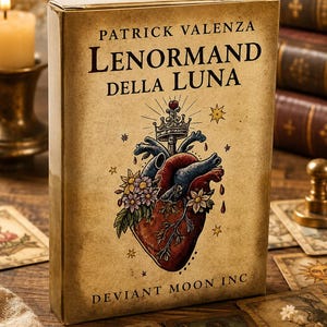 Lenormand Della Luna Oracle Deck | Patrick Valenza Deviant Moon Art (36 Cards)