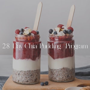 28-Tage-Chiapudding-Rezeptprogramm: Gesunder Mahlzeitenplaner (PDF)