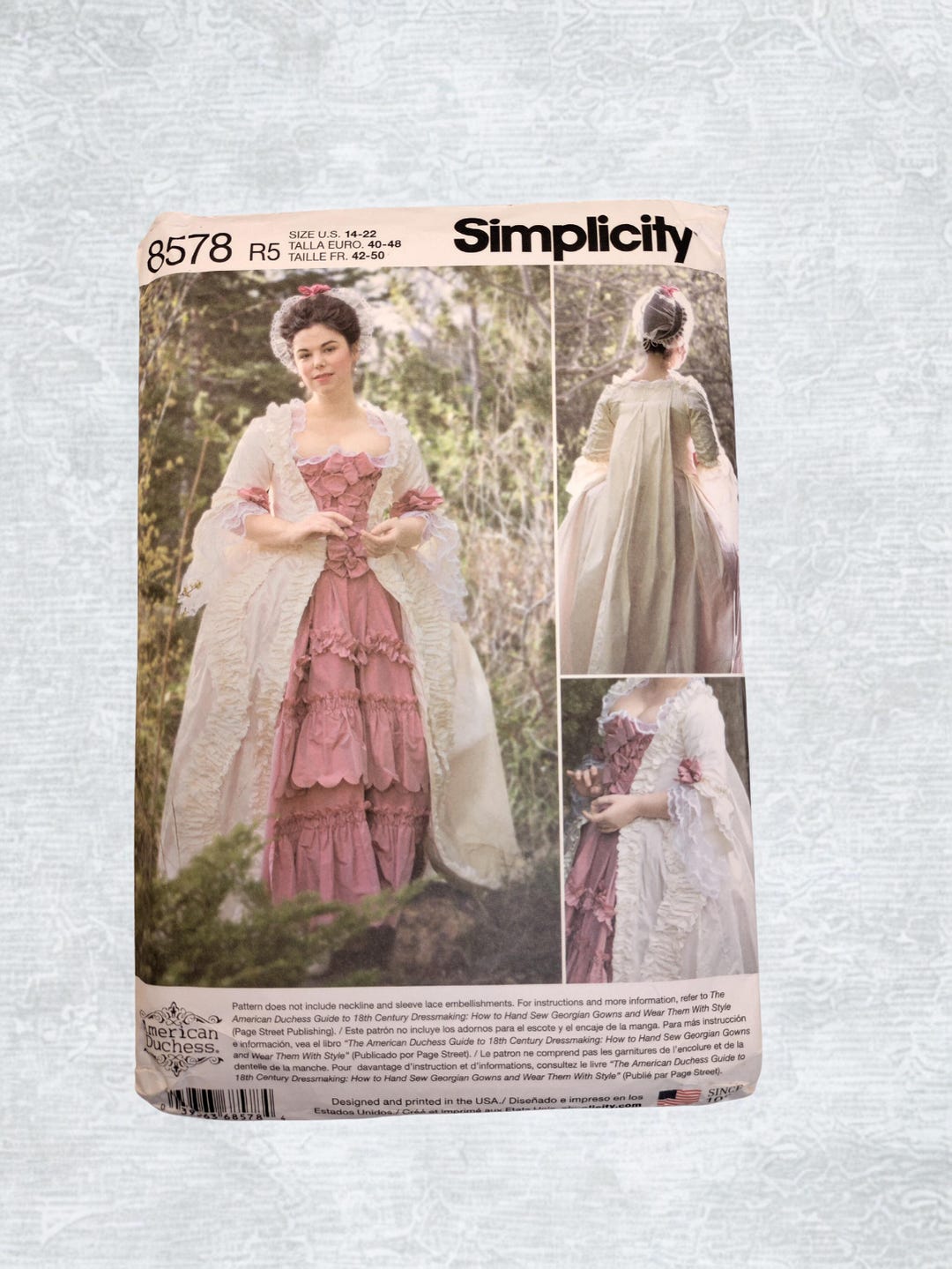 Simplicity 8578 Renaissance Sewing Pattern – American Duchess – Sizes ...