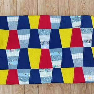 Extra Thick Patchwork Play Mat Quilt – Reversible Play Blanket Quilt - Unisex -  One of a Kind