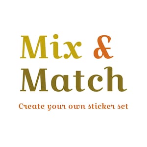 Mix & Match: Gestalte dein eigenes Sticker-Set! / Aufkleber-Bundle / Süße Tier Aufkleber / Lustige Vinyl-Aufkleber / Lustige Aufkleber