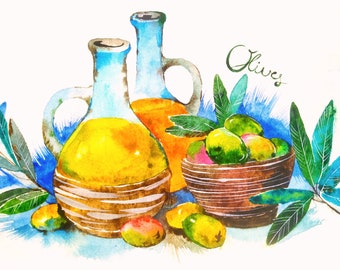 Original prints watercolor paints