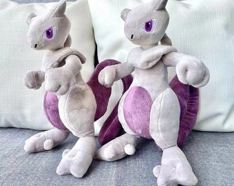 Pokemon Mewtwo Plush Toy 28cm Anime Pokémon Mewtwo Mew Doll Cartoon Animal Plushie Plush Stuffed Decoration Kids Christmas Gift