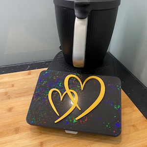 Thermomix TM7 Displayschutz Abdeckung Glitzer Sterne | Display Abdeckung Cover 3D Druck Zubehör | Carbon | Diamant | individuell gestallte