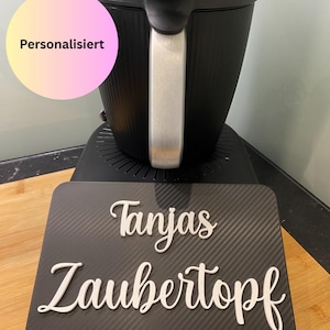 Thermomix TM7 Displayschutz Abdeckung individuell | Display Abdeckung Cover 3D Druck Zubehör | Carbon | Diamant | Glitzer Sterne