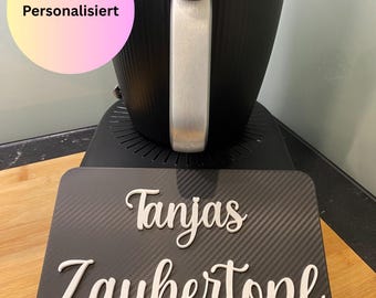 Thermomix TM7 Displayschutz Abdeckung individuell | Display Abdeckung Cover 3D Druck Zubehör | Carbon | Diamant | Glitzer Sterne