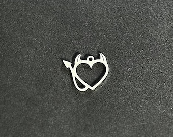 Braccialetti con ciondoli spettrali/Braccialetto con ciondoli personalizzati/Acciaio inossidabile/Regalo per un amico/Braccialetto dell'amicizia/Per lui/Per lei/Alternativo/Edgy/Goth