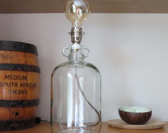 Handmade DemiJohn bottle lamp