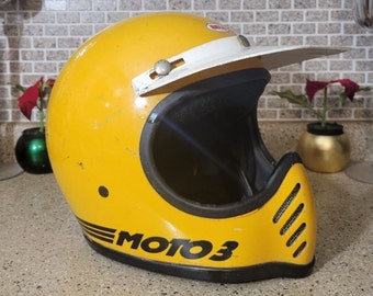 Bell Moto 3 Helmet Circa 1983