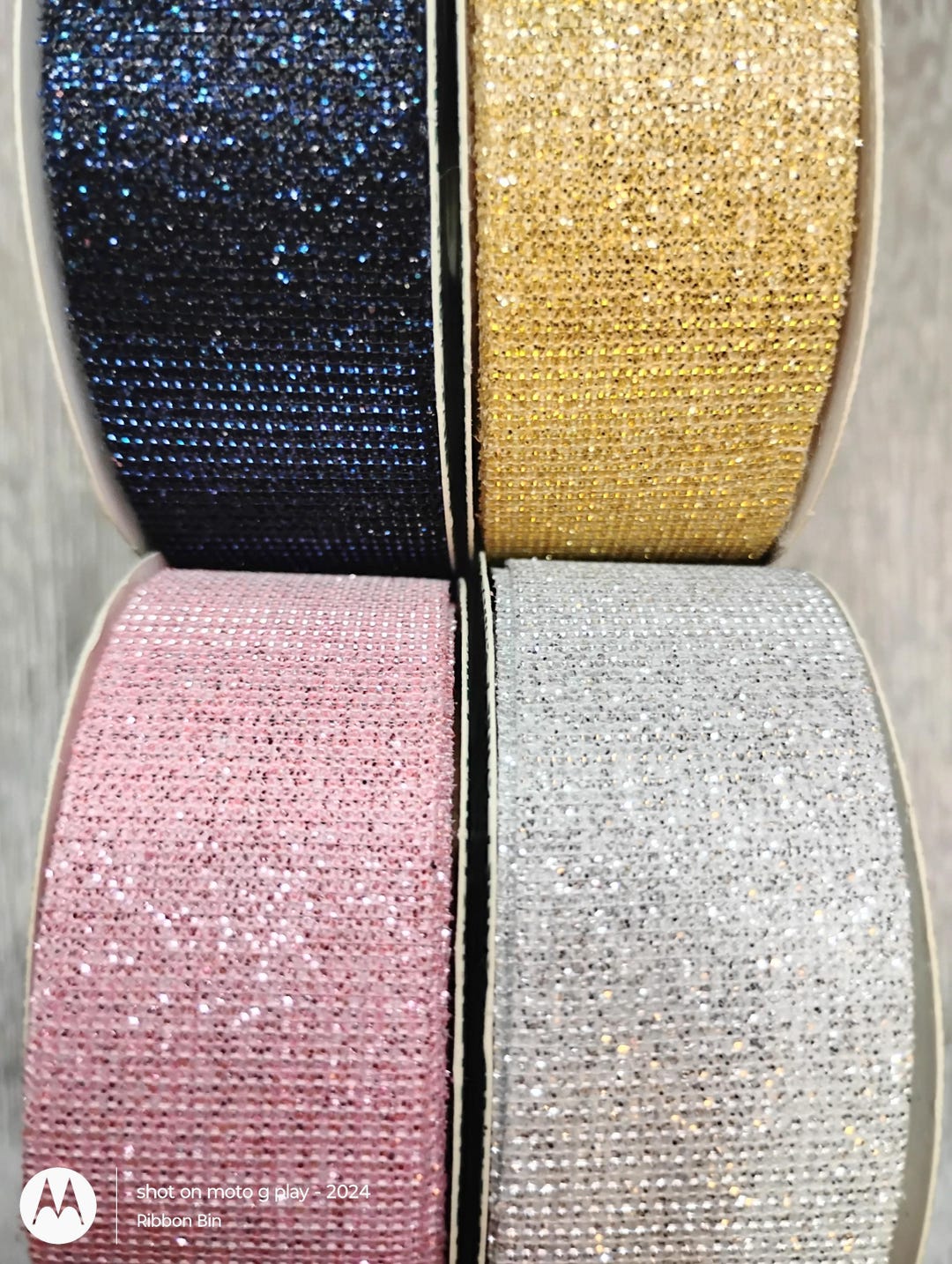 1 Inch Glitter Ribbon: Sparkly Craft Decor Bow, by the Yard - Etsy