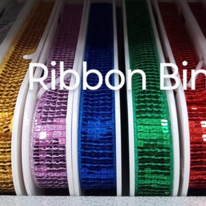 1&quot; Sequin Trim, Ribbonbin, Sequin Ribbon, Ribbon with Sequins, Party Trim, Fancy Ribbon - Sew - Craft - Decor - Bow - Party - Choose Length