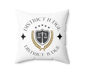 Judge Gift Retirement District Judge Pillow Lawyer Gift Graduation Law Professor Attorney Present Gavel Scales Justice Courtroom Theme