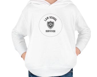 Law School Survivor Hoodie Lawyer's Kid Pullover Attorney's Child Gift Law Student's Kid Pullover Legal Profession Child Gift Under 75