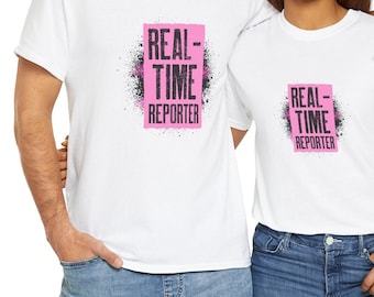 COURT REPORTER SHIRT Stenographer shirt court reporting gift court reporter gift steno keyboard gift official court Unisex Heavy Cotton Tee