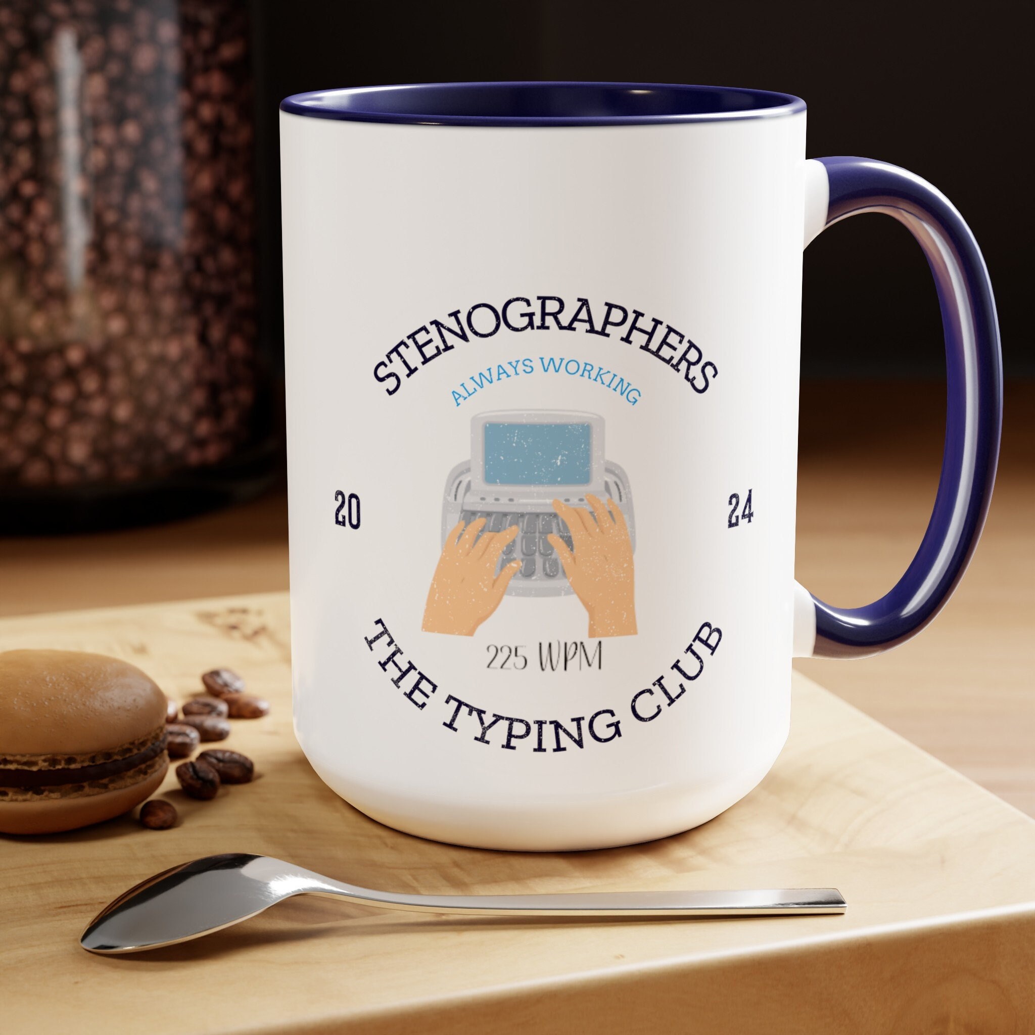 COURT REPORTER MUG court reporter coffee cup stenographer mug steno keyboard Coffee Mug