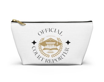 COURT REPORTER OFFICIAL court reporter Accessory Pouch court reporter gift court reporting stenographer gift official court reporter gift
