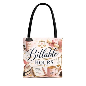 Bolso de mano para abogados, horas facturables, trabajo de abogado, regalo legal, estudiante de derecho, portaequipajes para computadora portátil, bolso estructurado, asistente legal, esencial para la sala del tribunal o la oficina