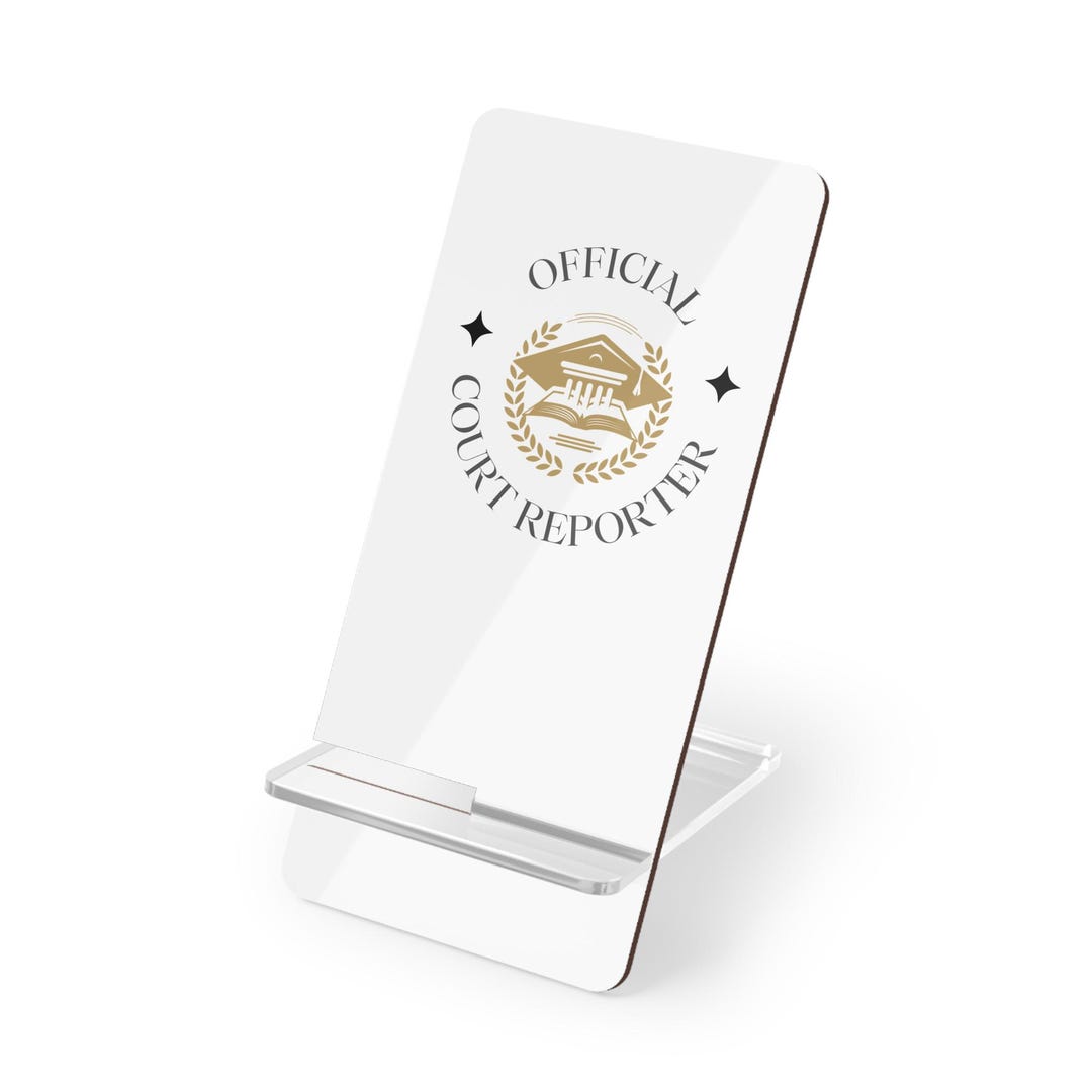 Rep Rter Stand Court Reporter Phone Stand | Mobile Holder | Stenographer Gift | Office ...