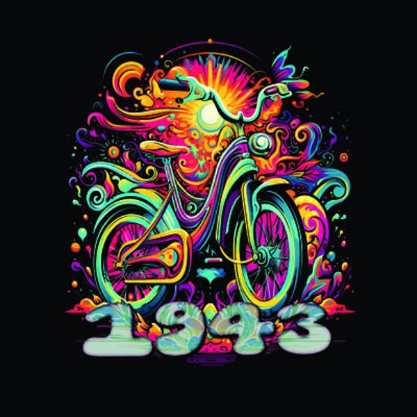 Bicycle Day Psychedelic shirt