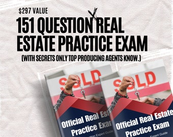151 Real Estate Practice Exam Questions | How to Become a Licensed Real Estate Agent in 45 Days  | PDF Download of Real Estate Practice Exam
