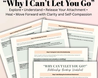 Breakup Healing Worksheet: Emotional Release & Self-Reflection (Digital Download)