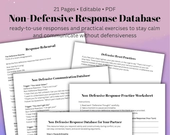 Nicht-Defensive Kommunikation Toolkit: Beziehungsantworten, Übungen (Digitaler Download)
