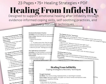 Heilung nach Untreue, Verrat Trauma Techniken, Verrat Techniken, Emotional Healing Toolkit, PDF