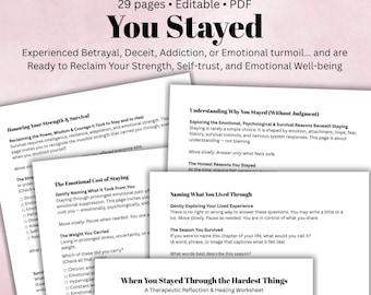 Verrat Genesung Workbook | Trauma, Selbstvertrauen, Grenzen überstanden (Digitaler Download, PDF)