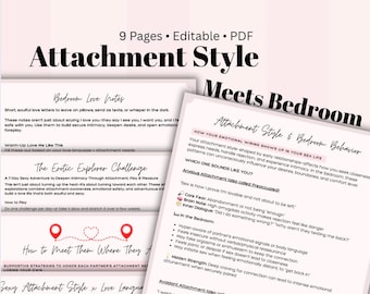 Couples Intimacy Workbook: Attachment Styles, Love Languages (Digital Download)