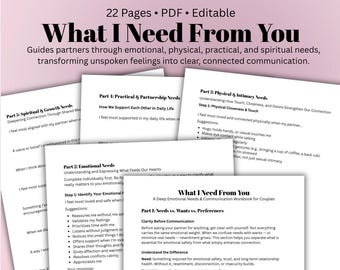 Werkboek communicatie voor stellen: emotionele behoeften, intimiteit pdf