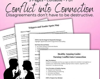 Healthy Arguing & Triggers Mapping A Guide to Conflict Communication and Emotional Awareness