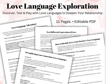 Love Language Exploration Guide Strengthen Your Connection Deepen your Relationship
