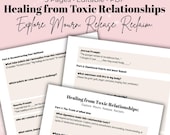 Toxic Relationship Recovery Workbook Guided Journal for Emotional Healing Boundaries  Self-Worth