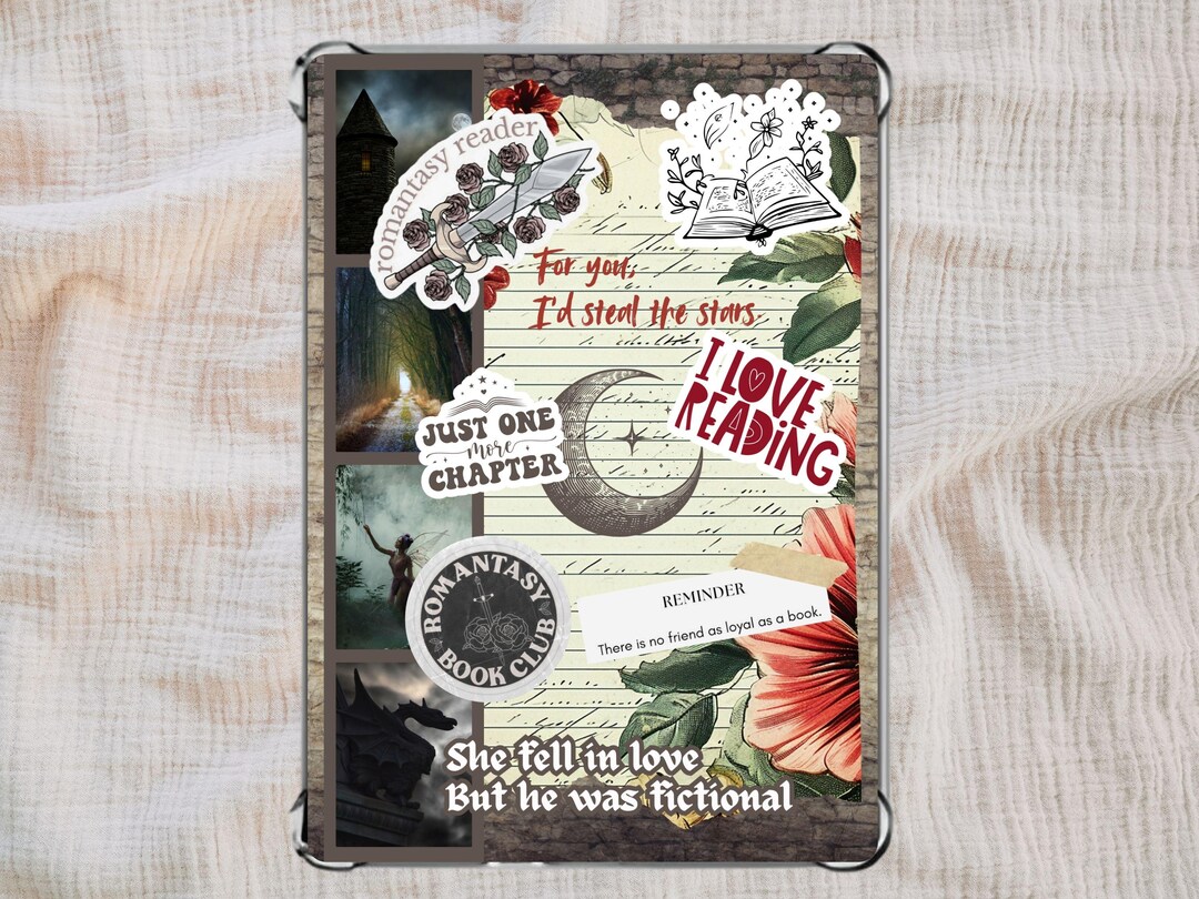 Fantasy Reader Kindle Insert Printable for Clear Case, Colorsoft ...