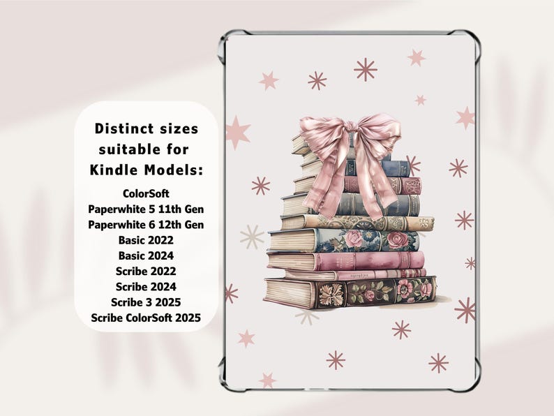 Kindle Case Insert for Colorsoft Scribe Paperwhite Basic, Coquette Pink ...