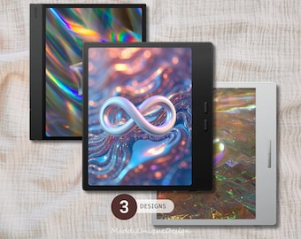Wallpaper für das BOOX Go Color 7 & BOOX Note Air, irisierende, verträumte Sperrbildschirme, glänzende holografische Bildschirmschoner (PNG Sofort Download)