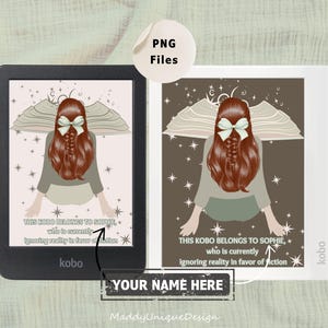 Kobo Lock Screen CUSTOM, Kobo Libra Colour, Kobo Clara Colour, eBook Cover, Fantasy Screensaver Personalized Gift for Her, Bookish Wallpaper