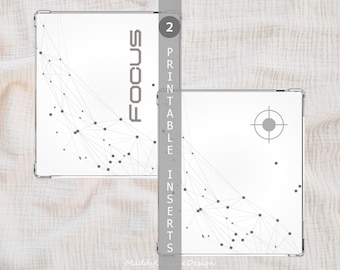 Boox Case Inserts for Go Color 7 series, Go 7 BW, Page: Minimalist Tech Back Covers (Printable PDF Instant Download)