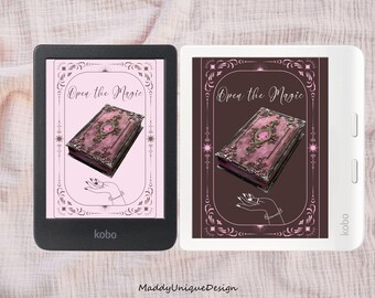 Magic Wallpaper for Kobo Libra Colour & Kobo Clara Colour, Fantasy Kobo Screensaver, Wizard Lock Screen (PNG Instant Download)