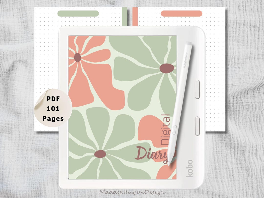 Digital Diary for Kobo Libra Colour: Dotted Journal Note Taking With ...