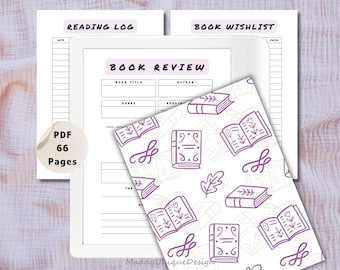 Boekrecensie voor Kobo Libra Colour: digitaal leesdagboek voor stylus-e-readers, Kobo Planner-leeslogboek en verlanglijst (pdf-download)