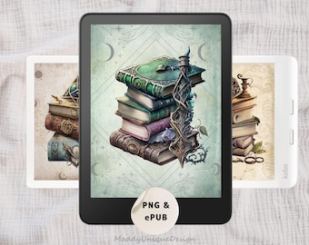 Kindle & Kobo Screensavers: Kindle ColorSoft, Kobo Libra Colour Clara Colour, Magical Wallpapers, Fantasy Mystical Lockscreens (PNG, ePUB)
