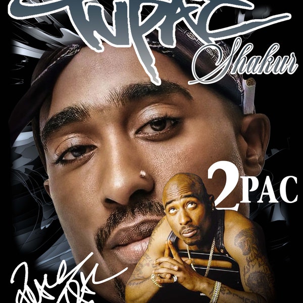 Tupac Shakur PNG T-SHIRT|Rap Tee Jumbo Graphic Print Savage Mode|Rare Hip Hop Drake Travis Scott Kanye Metro Boomin|Young Thug|Gunna|300 dpi